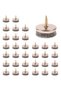 Furniture felt pads - 22mm diameter felt pads for furniture legs. Chair leg floor protectors, 5mm thick. - 2
