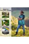 Waterproof gardening apron with quick-release pockets, adjustable cross shoulder straps, sleeveless, sturdy, durable, for gardening. - 5