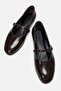Women's Belted Ballerinas Brown Crinkled - 4