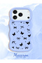 iPhone 17 Pro Compatible Thin Butterfly Bow Printed Soft Structure Daily Use Phone Case