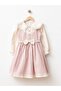 Nostalgic Collar Detailed Bowknot Girls' Dress - 2