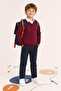 Unisex Children's Winter V-Neck Fleece School Sweatshirt