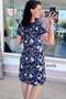 Crew Neck Viscose Dress 6Y051 - 3