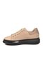 Beige Memory Foam Genuine Leather Men's Sports Shoes Premium Casual Sneaker 6601 m - 4