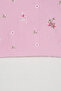 Flower Embroidered Lace Tricotated Tank Top Pink - 4