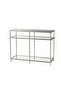 Luxe Champagne Metal Console - 2