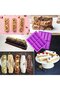 Silicone baking mold - 8 bars - Candy bars, chocolate, granola bars, pastries, fudge, nougat - 3 pieces - 4