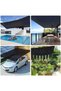 Black shade net 3 x 3 m - Garden shade net with eyelets - 70% shade percentage - UV-resistant - Plant protection - Greenhouse, Shed, Kennel - 4