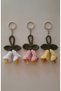 Hand-Knitted Amigurumi Lily Keychain, Gift and Bag Decoration Accessories