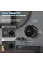 Electric Soap Dispenser Wall-Mounted Rechargeable Contactless Adjustable Automatic Smart Foam Soap Dispenser with Clock Black - 2