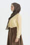 Silk Cotton Shawl - Brown - 2
