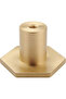 10 hexagonal solid brass kitchen door handles/cabinet drawer handles - 4