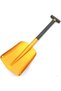 Foldable emergency car snow shovel with extendable handle, lightweight aluminum snow shovel for car, outdoor, camping, skiing, garden (gold)