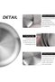 3-piece round stainless steel dinner plate set, perfect for camping, BBQ, cakes, and meat platters. Easy to clean, suitable for family and picnic use. - 4
