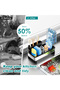 Stainless steel kitchen sink storage rack for sink, washing sponge, and dishcloth storage - black - 5