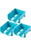Three-piece stackable multi-functional beer rack set, suitable for refrigerators and kitchens - Blue