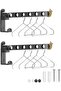 Clothes hooks - foldable, 90° rotatable - 2-pack