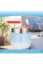 1200ml insulated food container with lid, stainless steel insulated container with folding spoon, for storing flour, soup, lunch, and cheese (blue). - 4