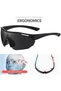 Polarized sports sunglasses, cycling glasses, UV400, mountain bike goggles, baseball running, fishing, golf outdoor (orange-red) - 3