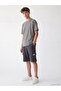 Two Mt Shop Quality Lcw Kids Anthracite 2 Thread Plain Standard & Regular Boys Cargo Shorts