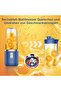 Portable blender/standing blender/shake maker, 400ml capacity, USB rechargeable, comes with 2 blending cups, pink. - 3