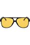 Retro frog-eye sunglasses, oversized non-polarized UV-protective eyeshadow, unisex. - 2