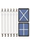 Six adjustable sheet fasteners, extended sheet fasteners to prevent sheets from wrinkling, and elastic sheet fasteners with metal clips for sheets