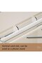 Clear Acrylic Foldable Floating Wall Shelf with Adhesive Backing - 4