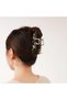 Hair clip, large silver metal hair clip for women, silver hair clip, irregular design liquid metal hair clip, durable and heavy hair accessory - 3