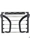 Portable clothes rack for round radiator tubes, small black size, 32 x 40 cm