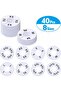 Clothing Size Dividers - Wardrobe Divider Hangers - Organize Clothes - Pre-printed 8 Sizes - 40 pieces - White
