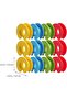 Stylish clothes hanger spacers, 12-pack with windproof and non-slip fasteners, easy to install and suitable for indoor and bathroom clotheslines. - 4
