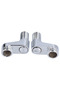 Shower mixer tap G1/2 to G3/4 swivel arm adapter, hot and cold water hoses, bathroom accessories - 5