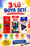 3-Piece Paint Set (12-Piece Dry Paint-Watercolor-Pastel Paint)