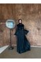 Fairy Spanish Sleeves, Draped Bust, Waist Detail, Chiffon Hijab Evening Dress