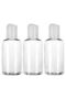 Set sticle de calatorie transparente plastic 80ml