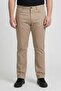 Men Slim Fit Plain Chino Pants, Khaki