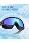 Adult Swimming Goggles - Unisex - Men's Swimming Goggles: Leak-proof and shatterproof lenses, UV400 protection, anti-fog - Style 2 - 3