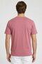 Men Crew Neck Short Sleeve Solid T-Shirt, Dark Pink - 2