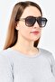 Women SJC036 Square Sunglasses, Black - 2