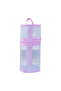 Pencil Case, Transparent Mesh, Cylindrical Vertical Design for Pencils, Markers, Art Supplies, Purple - 2