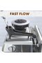 Silicone Coffee Machine Water Tank Filling Funnel, Small Water Dispenser Aid, Gray, 23.5 x 8.5 cm - 3