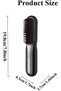 Cordless hair straightener with adjustable comb temperature, portable ionic hair straightener, suitable for women (black). - 2