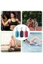 Fitness towels, 3 - pack, made of microfiber, with portable silicone sleeve, and quick - drying, for sports, camping, swimming, fitness and other... - 6