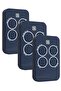 3-Piece Remote Control Pack for ECHO TX4 RC GENIUS 433MHz Scroll Code Garage Door Transmitter