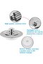 2-Piece Universal Stainless Steel Push-Type Sink Plug Replacement Set-42-44mm - 3