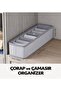 2 Pcs Sock and Laundry Organizer Drawer and Closet Organizer, Shelf Organizer, Foldable - 6