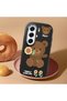 Tecno Camon 40 Compatible Case Camera Protector Black Silicone Couple Phone Case Bear Pattern - 2