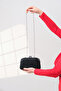 Black Honeycomb Snake Chain Strap Shoulder Evening Dress Wedding Evening Bag - 3