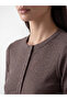 Brown Crew Neck Women's Bodysuit - 3